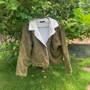 olive green jacket